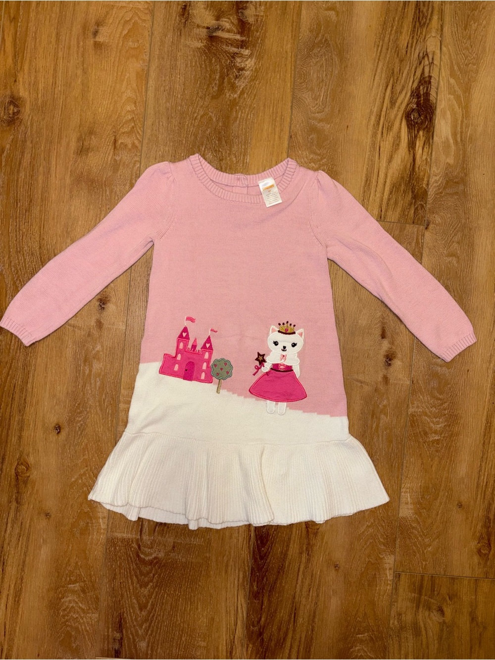 Gymboree 4T Pink Knit Crew Sweater